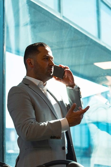 Businessman on a call
